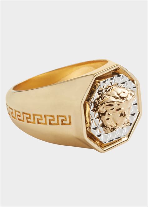 versace octagon medusa ring|Versace engagement rings.